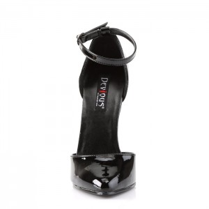 Pleaser Domina-402 Hakken Dames Zwart | WYVPZUS-68