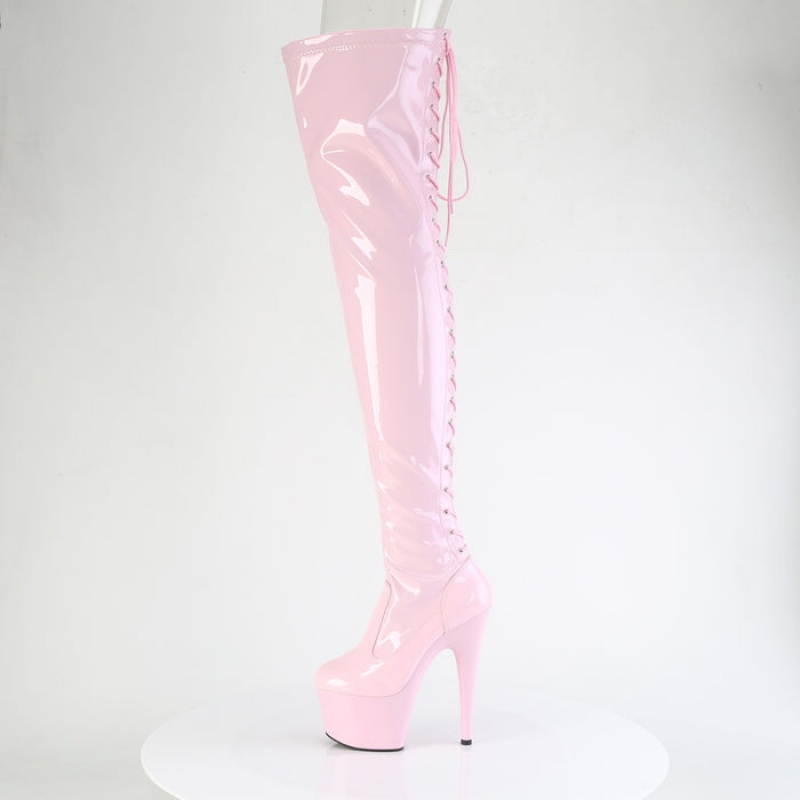 Pleaser Adore-3850 Laarzen Dames Roze | GJFNPXE-90