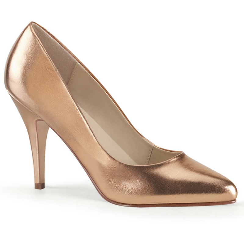 Pleaser Vanity-420 Hakken Dames Roze Goud | VUMKJZP-01